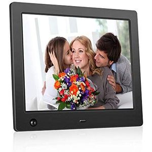 Electronic Fotolijst, digitaal, elektronisch, 20,3 cm, IPS-scherm 4: 31024 x 768 digitale fotolijst bewegingsmelder 1080p 720p videospeler stereo/mp3/kalender/uur