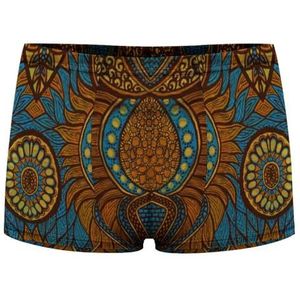 Afrikaanse Print Heren Boxer Slips Sexy Shorts Mesh Boxers Ondergoed Ademend Onderbroek Thong