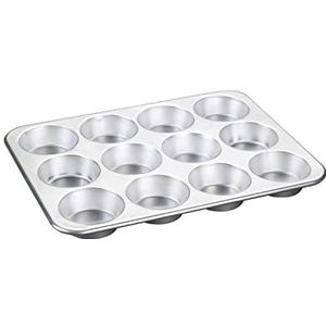 Nordic Ware Muffinvorm van natuurlijk aluminium, voor 12 muffins