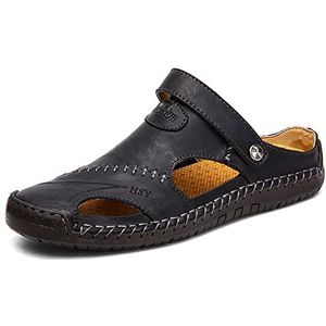 EKsma Casual sandalen voor heren, met gesloten teen, verstelbare vissersstrandsandalen, outdoor, zomer, sportsandalen, Dsa, 41.5 EU