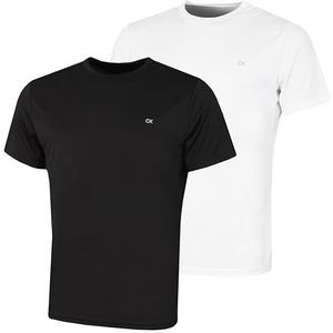 Calvin Klein - T-shirt - Zwart/Wit - 2-pack - Lichtgewicht - Vochtafvoerend