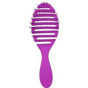 Nat Droog Haarborstel Kam Barber pro Haarborstel Haarstyling Tools Anti-verwarde Antistatische hoofdhuidmassage Haarborstel Magische kam(Red)