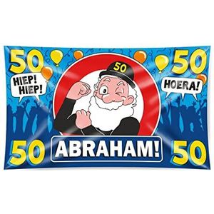 Vlag - 50 Jaar, Abraham - 150x90cm