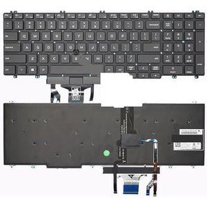 Russisch laptoptoetsenbord voor 3540 3541 3550 3551 3500 3501 voor Latitude 5500 5501 5510 5511(US Mouse Org LED)