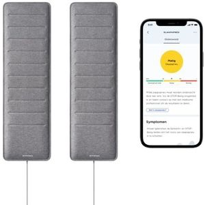 Withings 3.70055E+12 Sleep Analyzer-bundel - Een speciale set van 2 klinisch gevalideerde slaaptrackers onder de matras met slaapapneudetectie en slaapcyclusanalyse [Amazon Exclusive],Grijs