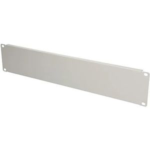 Extralink 2U 19 inch voorpaneel, grijs, afdekplaat voor netwerkkast, serverkast, hoogwaardig aluminium, verbetering van de prestaties van apparaten