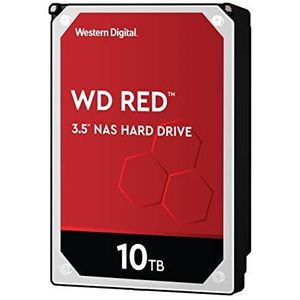 Western Digital WD Red interne harde schijf 10 TB (3,5 inch, NAS-harde schijf, 5400 rpm, SATA 6 Gbit/s, NASware-technologie, voor continu gebruik NAS-systemen) rood
