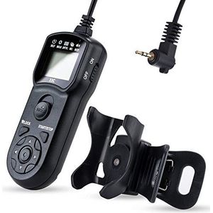 JJC Multifunctionele Timer Afstandsbediening met Statief Houder Klem voor Pentax 645D 645Z K1 K1II K3 K3II K3III K5 K5II K5II K5IIs K7 K10D K10D K30 K50 K100D K100D Super K110D K200D K500 Vervangt