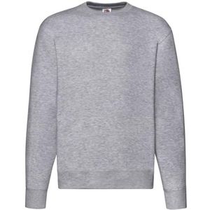 Fruit of The Loom Premium 70/30 sweatshirt - slimme jumper voor heren - Heather Grijs (L)