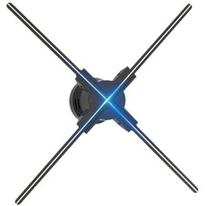 45cm/17.7in 3D Fan Hologram Projector Wifi Holografische Lamp Speler Afstandsbediening HD Reclame Display Projector Licht Transmit Afbeeldingen Video Festivalreclamedisplay