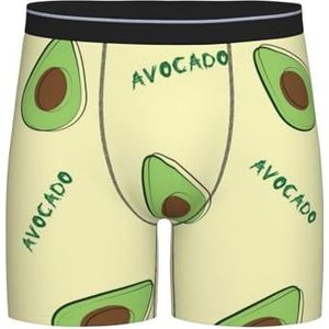 GRatka Boxer slips, heren onderbroek Boxer Shorts been Boxer Slip Grappige nieuwigheid ondergoed, groene avocado, zoals afgebeeld, XXL