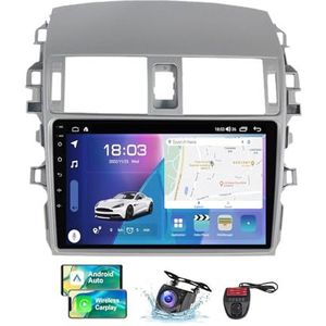 Voor Toyota Corolla E140 E150 2006-2013 Android 13 Carplay Autoradio, 9 inch Scherm Radio Android Auto Bluetooth Handsfree 4G WiFi FM/RDS/DAB+ Radio HiFi Achteruitkijkcamera + DVR(NF-7)