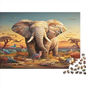 Wildlife Brain Teaser Houten puzzels voor volwassenen en tieners, bospuzzels met voor koppels en vrienden, uitdagende educatieve spelletjes, vierkante puzzel, 500 stuks (52 x 38 cm)