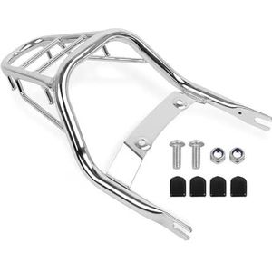 bagagedrager Voor Monkey 125 2018-2024 Voor Z125 2023 Afneembare Achterbank Rugleuning Bagagerek Vrachtdrager Houder Beugel Vrachtdrager Motorfiets bagagedrager(Chrome)