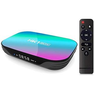 Sofobod HK1 Box TV Box Android 9.0, 4GB RAM 64GB ROM, S905X3 Quad Core 64bit Cortex-A55, GPU G31™ MP2, 2.4G/5G dual wifi BT4.0 H.265 Decoding LAN 1000 RJ-45, HD 8K Smart TV Box