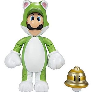 Nintendo Super Mario Figur Cat Luigi with Superball, 10 cm