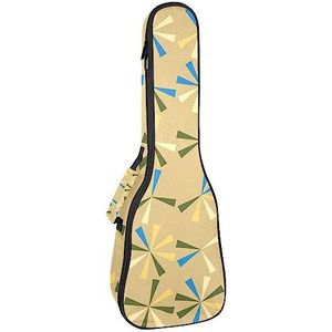 JRHEJTFZ Sopraan Ukulele Bag - 25,9x9x3,1 inch - Duurzame en stijlvolle beschermhoes voor ukeleles - modieuze stijl abstracte achtergrond - grijze ukelele rugzak - geschikt voor de meeste maten