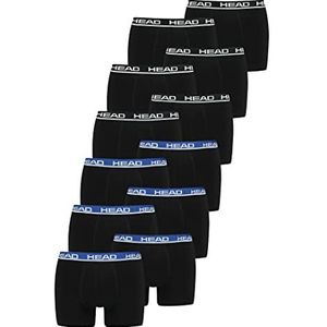 HEAD Basic boxer voor heren, shorts, ondergoed, onderbroek, set van 12, kleur: zwart/zwart-blauw, kledingmaat: M, Zwart Zwart Blauw