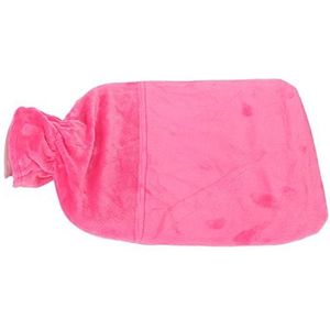 Warmwaterkruik, Zachte Handwarmwaterzak Veilig Draagbaar voor Het Dagelijks Leven (Roze)