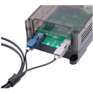 Industriële converter multimode ST optische poort FC-11 plastic optische vezel naar RS232 seriële poort 485 bidirectionele converter(FC-11)