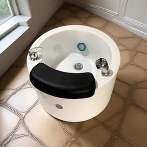 Draagbaar Verwarmd Voetmassagebad, Met Surfgolfmassagefunctie En Kleurrijke Lamp, éénklik Afvoer, Voor Thuis, Nagelsalons En Salons, Voor Voetbaden Om Stress Te Verlichten B