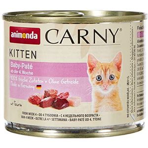 animonda Vom Feinsten Carny Kitten Kattenvoer, nat voer voor katten tot 1 jaar, 6 x 200 g