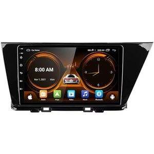 Dubbele DIN Android 14 autoradio voor Kia Niro DE 2016-2019 9 Duim QLED Touch screen-met Draadloze Carplay Android Auto GPS navigatie 4G WiFi Stuurwielbediening achteruitrijcamera(P4 4G+WIFI 8Core 2G+