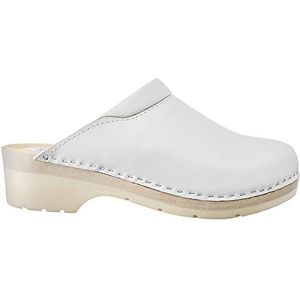 Klompen voor Vrouwen Chef Damesschoenen Dames Muil Keuken Houten Rubberen Veiligheidsklompen cdl02 (36, Wit 1, numeric_36)