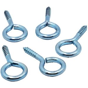 Schroefhaken, Pak van 100 zelftappende oogschroeven zinkstaal in verschillende maten(5#)