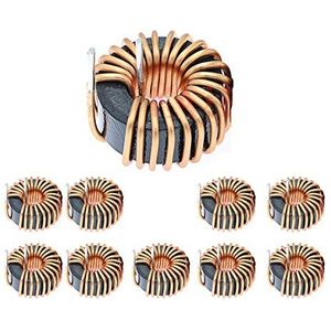 Ringkerninductie koperen spoel, ringkern magnetische inductor monolaagdraad windwond 22UH inductiespoel (10 stuks), 22uH 6A draaddiameter 0,8 mm (Size : 47uH 6A Wire diameter0.8mm)