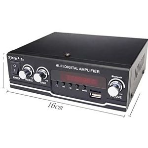 Audioversterker, 320 0W HIFI Bluetooth Power versterker Auto/Home Theater Digitale Power Audio Amplificador Speaker Treble Bass Control FM USB SD