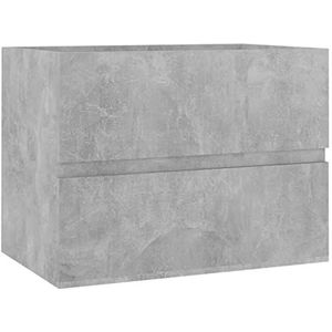 vidaXL Wastafelkast 60x38,5x45 cm spaanplaat betongrijs