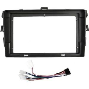 Voor Toyota Voor Corolla Voor Altis Voor Feilder 2008 2009 2010 9 Inch Autoframe Fascia-adapter Radio Dashboard Montagepaneel Kit Auto Fascia Radio Paneel(Grey Frame Cable)