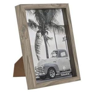 Home ESPRIT Fotolijst, grijs, glas, hout, MDF, romantisch, 16,5 x 2,5 x 21,5 cm