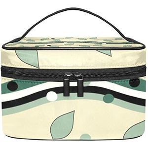 hoya carnosa make-up organizer tas, reismake-up tas organizer case draagbare cosmetische tas voor vrouwen en meisjes toiletartikelen, Meerkleurig, 22.5x15x13.8cm/8.9x5.9x5.4in