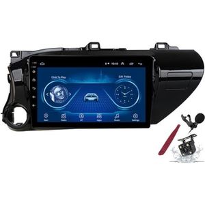Android 15 autoradio voor T-oyota Hilux Revo LHD/RHD (2016-2018) 9 inch 2K touchscreen 2000 * 1200 Android hoofdunit multimediaplayer met Carplay GPS-navigatie BT 5G WiFi DSP SWC,K1 pro