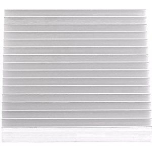 1 stuk aluminium koellichaam, PC koelribben koeler heatsink koelvin voor CPU LED Power Active component, 100 mm x 100 mm x 18 mm, zilver