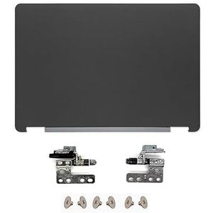WANGHUIH Lcd-achterbovenhoes voor de achterkant van het deksel + schermscharnieren, compatibel met DELL Latitude 5470 E5470 laptop