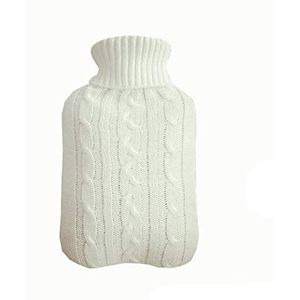 DieffematicRSD Warmwaterkruik 2000 ml water gevulde warmwaterfles zak (Color : White)