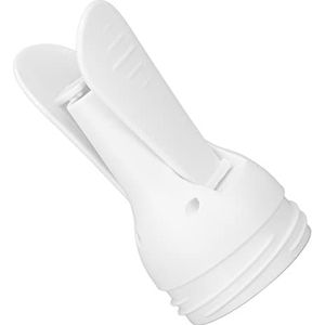 Adapter voor Melkbewaarzak, Dubbele Klem met Brede opening. Moedermelk Opbergtas Adapter Pomp in Hittebestendig Stevig Vast voor Thuis