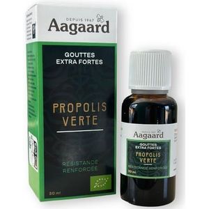 Aagaard Propolis groene druppels, extra sterk, biologisch, 30 ml