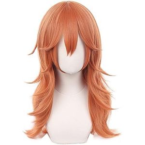 Anime Cosplay Pruik Angel Devil Orange Brown Long Halloween Costume Cosplay Pruik,Voor partij carnaval