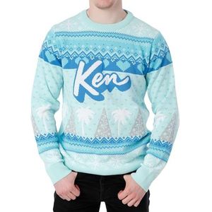 Barbie Kersttrui | Kersttrui voor Mannen | Ken Kleding voor Mannen | Blauw | S