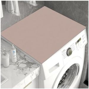 Wasmachine-onderlegger for op het aanrecht, koelkaststofdoek, drogerbeschermer, kiezelaarde, absorberend afveegbaar, for wasmachine en droger thuis(Pink,50x50cm)