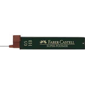 Faber-Castell 120500 - fijne vulling super polymeer, 0,5 mm, hardheid HB, 12 stuks