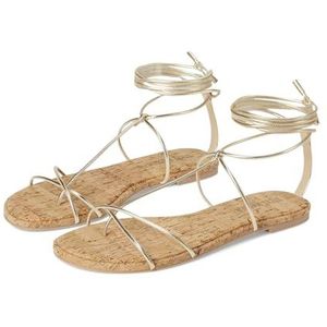 Steve Madden Myrtle, damessandalen, goud, meerkleurig, 38 EU