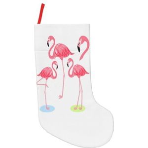 Vier Flamingo's Print Kerst Kousen,Vakantie Party Decoraties