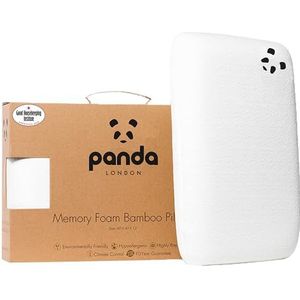 Panda Londen Bamboe Memory Foam Kussen - Orthopedische Ondersteuning, Bamboe Cover, 30 Nachten Trial