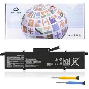 ANTIEE C41N1908 Laptop Batterie pour Asus ROG Zephyrus G14 GA401II GA401IU GA401IV GA401IH GA401IHR GA401QC GA401IVC GA401QH GA401QM GA401QE GA401IV-BR9N6 PX401IV-BM166R C41PQ05 15.4V 76Wh