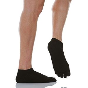 RelaxSan 650CS (Zwart, 2) Korte teensokken heren dames, Kousenvoetjes, Diabetische voeten, Luchtdoorlatend, Katoen en Zilver